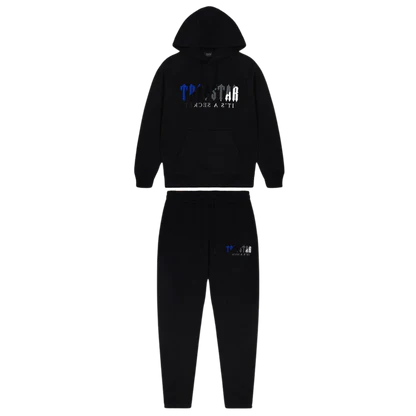 Trapstar Decoded Chenille Hooded Tracksuit - Black Ice Edition 2.0