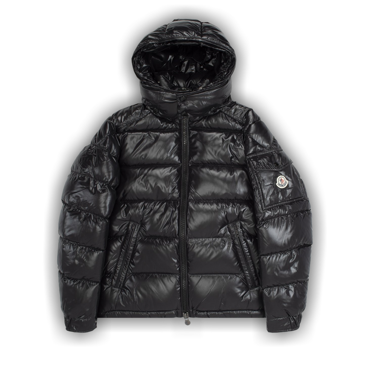 Moncler Maya Hooded Puffer Shiny Jacket